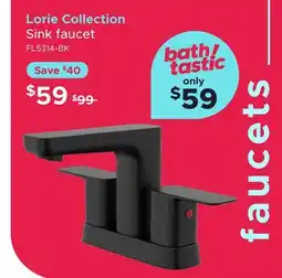 Bath Depot Lorie Collection Sink faucet offer