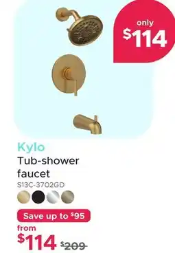 Bath Depot Kylo Tub-shower faucet offer