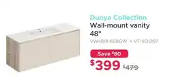 Bath Depot Dunya Collection Wall-mount vanity 48 offer