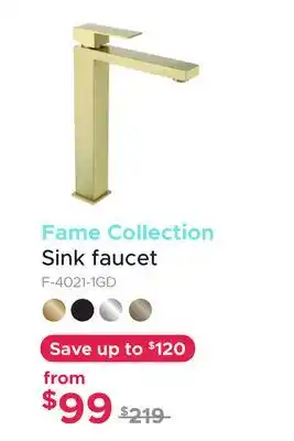 Bath Depot Fame Collection Sink faucet offer