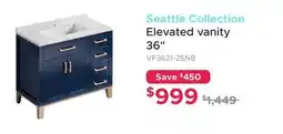 Bath Depot Seattle Collection Elevated vanity 36 offer