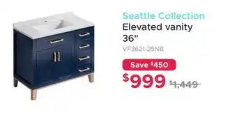 Bath Depot Seattle Collection Elevated vanity 36 offer