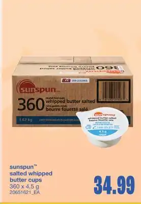 Wholesale Club SALTED WHIPPED BUTTER CUPS, 360 x 4.5 g offer