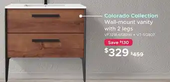 Bath Depot Colorado Collection Wall-mount vanity offer