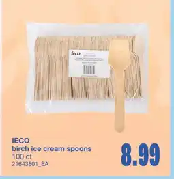 Wholesale Club IECO BIRCH ICE CREAM SPOONS 100 CT offer