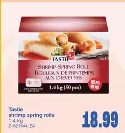 Wholesale Club TASTIE SHRIMP SPRING ROLLS, 1.4 kg offer