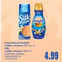 Wholesale Club COFFEE CREAMER, 946 ML OR COFFEE CREAMER, 890 ML offer