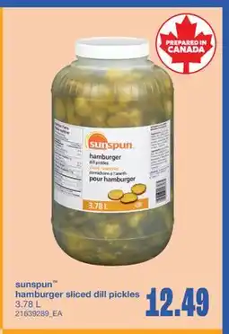 Wholesale Club HAMBURGER SLICED DILL PICKLES, 3.78 L offer
