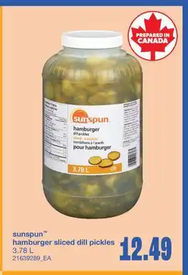 Wholesale Club HAMBURGER SLICED DILL PICKLES, 3.78 L offer