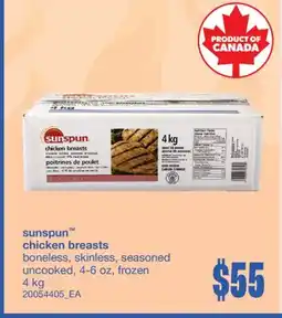 Wholesale Club CHICKEN BREASTS, 4-6 oz, 4 kg offer