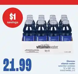 Wholesale Club VITAMIN WATER, 12 x 591 mL offer