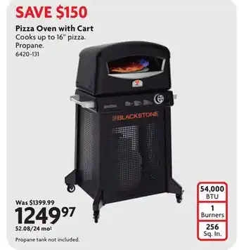 Home Hardware Pizza Oven with Cart offer