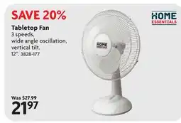 Home Hardware Tabletop Fan offer