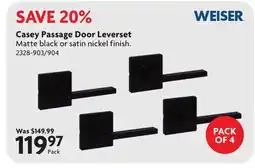 Home Hardware Casey Passage Door Leverset offer