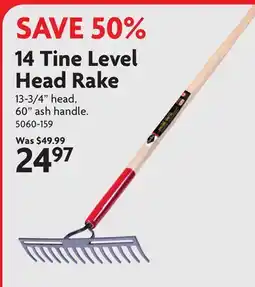 Home Hardware 14 Tine Level Head Rake offer