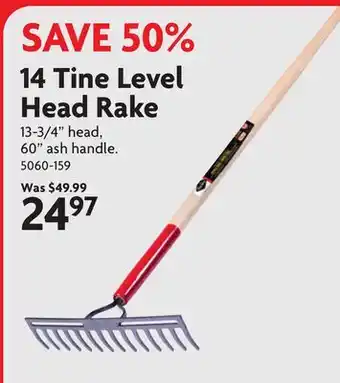 Home Hardware 14 Tine Level Head Rake offer