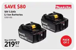 Home Hardware 18V 5.0Ah Li-Ion Batteries offer
