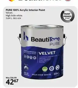 Home Hardware PURE 100% Acrylic Interior Paint offer