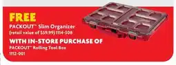 Home Hardware PACKOUT Slim Organizer offer