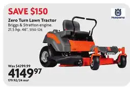 Home Hardware Zero Turn Lawn Tractor offer