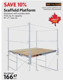 Home Hardware Scaffold Platform offer