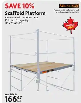Home Hardware Scaffold Platform offer