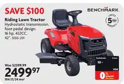 Home Hardware Riding Lawn Tractor offer