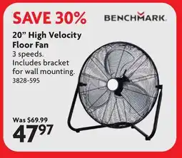 Home Hardware 20 High Velocity Floor Fan offer