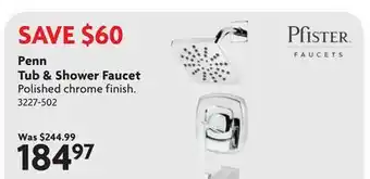 Home Hardware Penn Tub & Shower Faucet offer