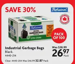 Home Hardware Industrial Garbage Bags Black offer