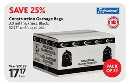 Home Hardware Construction Garbage Bags offer