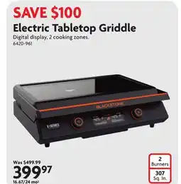 Home Hardware Electric Tabletop Griddle offer