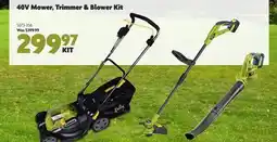 Home Hardware 40V Mower, Trimmer & Blower Kit offer