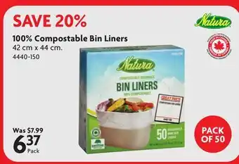 Home Hardware 100% Compostable Bin Liners offer