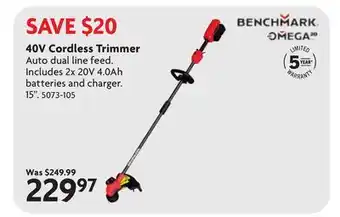 Home Hardware 40V Cordless Trimmer offer