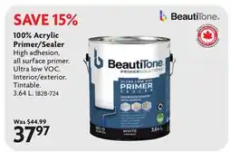 Home Hardware 100% Acrylic Primer/Sealer offer