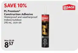 Home Hardware PL Premium Construction Adhesive offer
