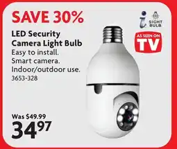 Home Hardware LED Security Camera Light Bulb offer