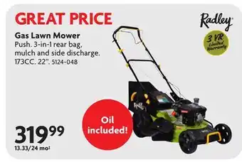 Home Hardware Gas Lawn Mower offer