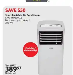 Home Hardware 3-in-1 Portable Air Conditioner offer