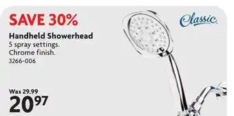 Home Hardware Handheld Showerhead offer