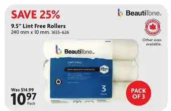 Home Hardware 9.5 Lint Free Rollers offer