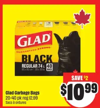 FreshCo Glad Garbage Bags 20-40 pk offer