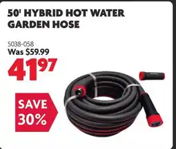 Home Hardware 50' Hybrid Hot Water Garden Hose offer
