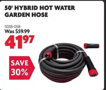 Home Hardware 50' Hybrid Hot Water Garden Hose offer