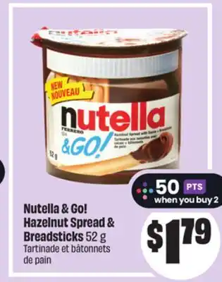FreshCo Nutella & Go! Hazelnut Spread & Breadsticks 52 g offer