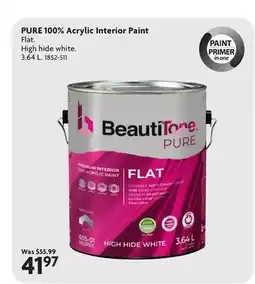 Home Hardware PURE 100% Acrylic Interior Paint offer