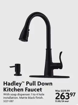 Home Hardware Hadley Pull Down Kitchen Faucet offer