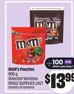 FreshCo M&M Pouches 800 g Selected Varieties offer