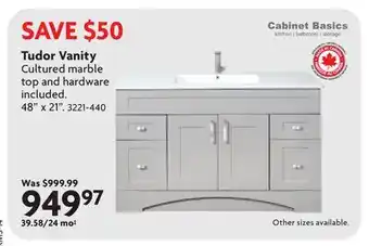 Home Hardware Tudor Vanity offer